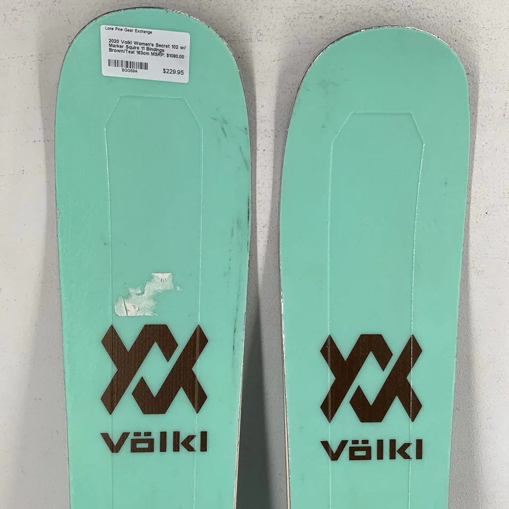 2020 Volkl Women's Secret 102 w/ Marker Squire 11 Bindings - Image 3