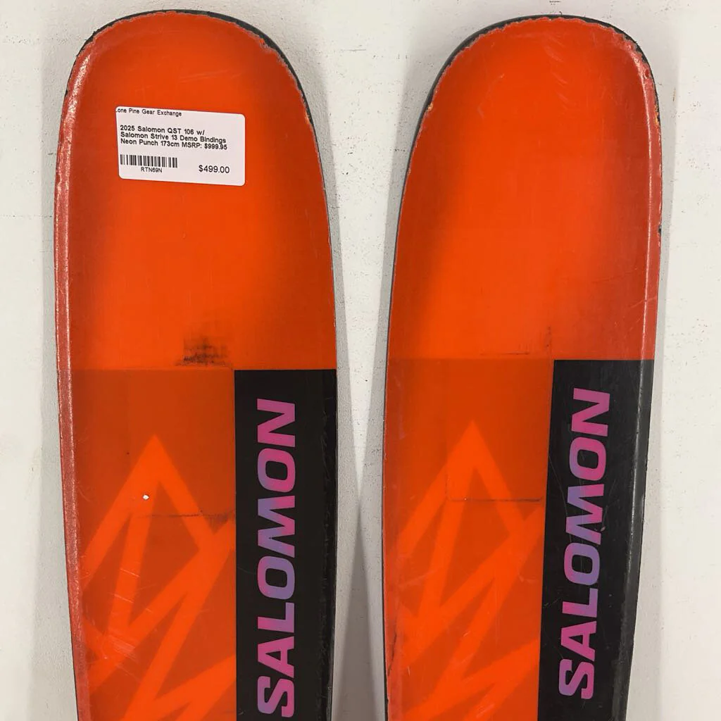 2025 Salomon QST 106 w/ Salomon Strive 13 Demo Bindings - Image 69