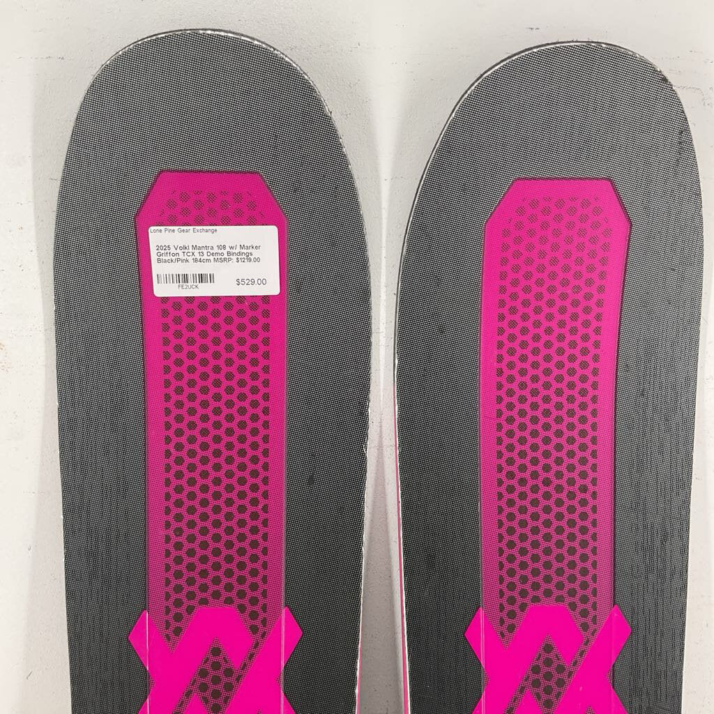 2025 Volkl Mantra 108 w/ Marker Griffon TCX 13 Demo Bindings - Image 35
