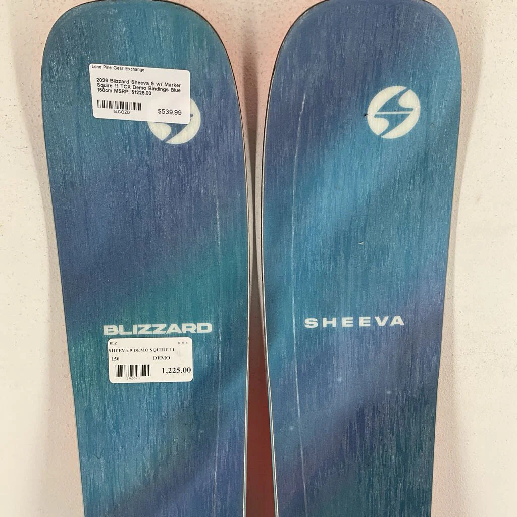 2026 Blizzard Sheeva 9 w/ Marker Squire 11 TCX Demo Bindings - Image 3