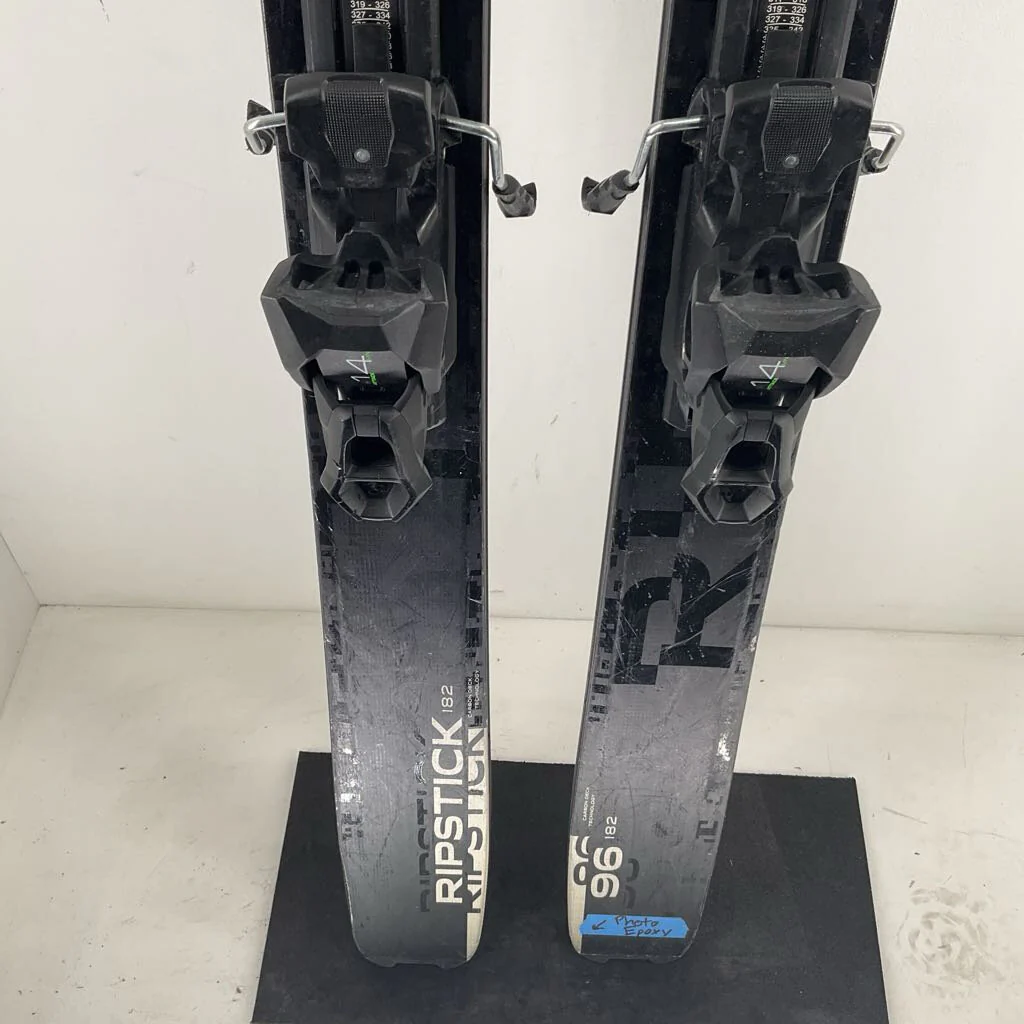 2026 Elan Ripstick 96 Black Edition w/ Elan Attack 14 Demo Bindings *Epoxied Tail* - Image 6