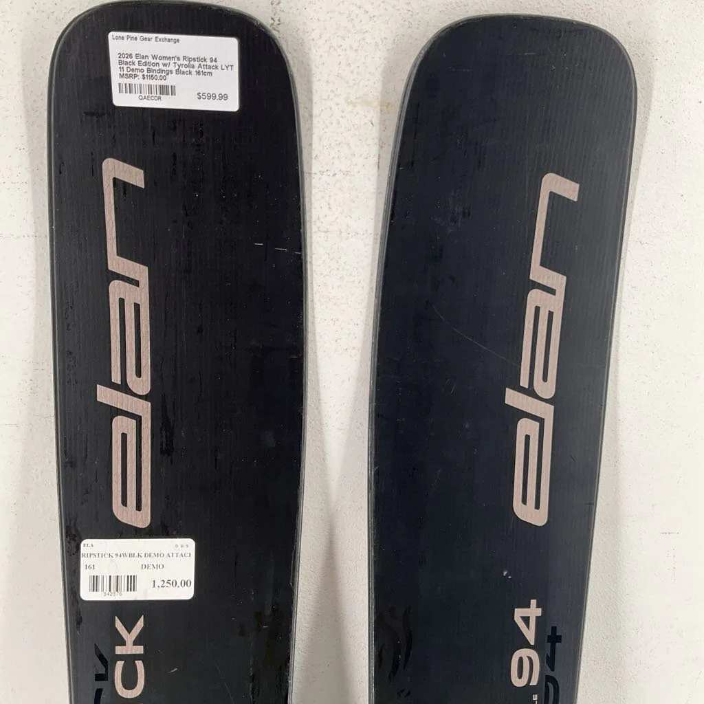 2026 Elan Women's Ripstick 94 Black Edition w/ Elan Attack 11 GW Demo Bindings - Image 3