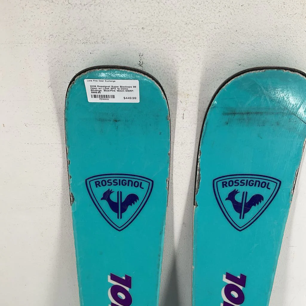 2026 Rossignol Super Blackops 98 Open w/ Look SPX 12 Demo Bindings - Image 9